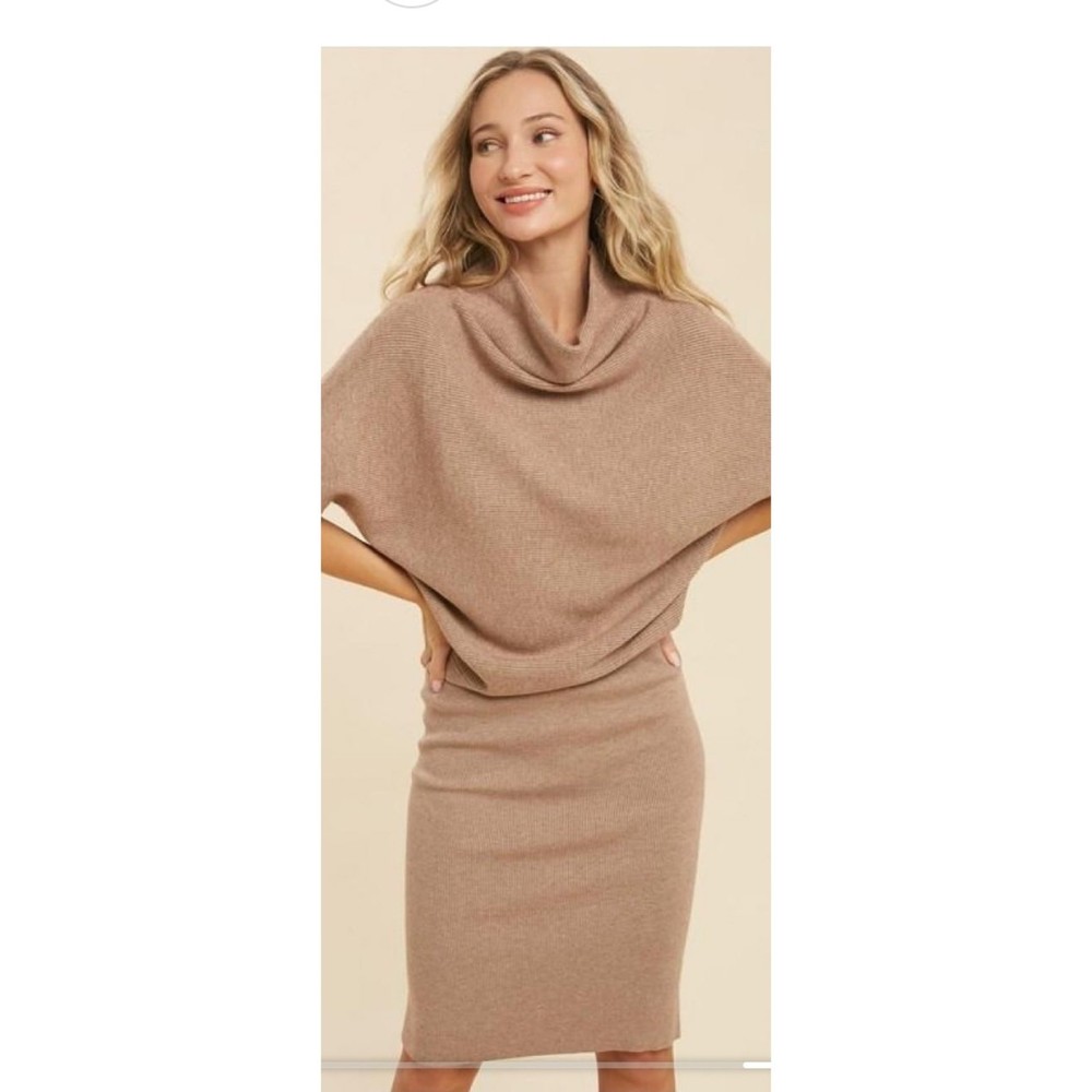 Assymetrical | Body Con | LoveStitch | Cowl or Off Shoulder | Sweater dress